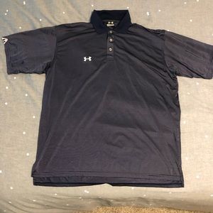 Under Armour heat gear M medium golf polo blue Jordan Spieth